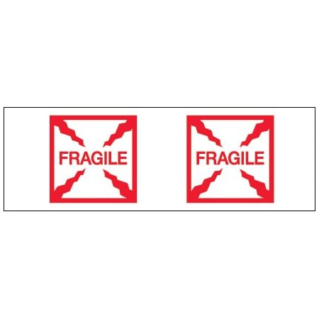 Tape Logic 2'' x 55 yds. - ''Fragile Box'' Tape Logic Pre-Printed Carton Sealing Tape, 6PK T901P216PK